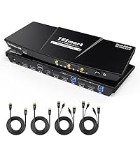 Amazon.co.jp: TESmart 8K@60Hz KVMスイッチ HDMI 2入力2出力 2台